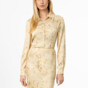 Beige Floral Printed Blouse